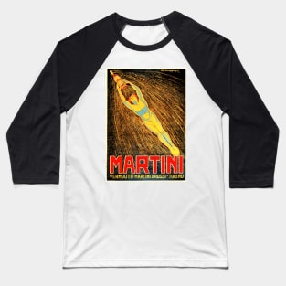 VERMOUTH MARTINI & ROSSI Traditional Italian Liqueur Wine Vintage Art Deco Baseball T-Shirt